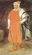 Diego Velazquez Portrait du bouffon don Cristobal de Castaneda y Pernia (Barbarroja) (df02) oil painting